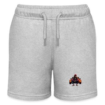 Hip Hop Rapper - Kinder Organic Joggingshorts Mini Bolter von Stanley/Stella - Grau meliert - Vorne