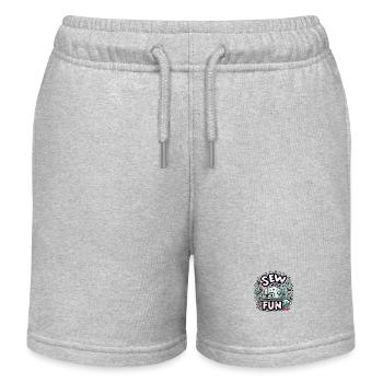 Coudre beaucoup de plaisir - Short de jogging enfant bio Stanley/Stella - gris chiné - Devant