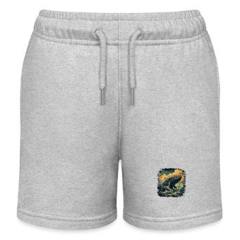 whale greenman birthday irish accent greendale - Kinder Organic Joggingshorts Mini Bolter von Stanley/Stella - Grau meliert - Vorne