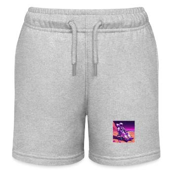 Astronaut auf Mars - Kinder Organic Joggingshorts Mini Bolter von Stanley/Stella - Grau meliert - Vorne