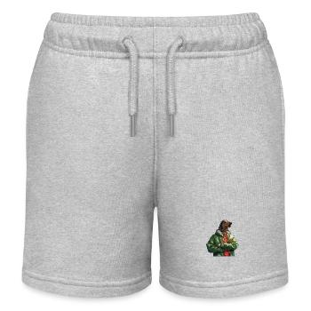 Snoop Dog - Kids Organic Sweat Shorts by Stanley/Stella - heather grey - Front