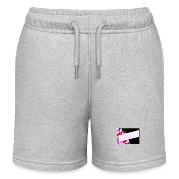 Fond abstrait rose - Short de jogging enfant bio Stanley/Stella - gris chiné - Devant