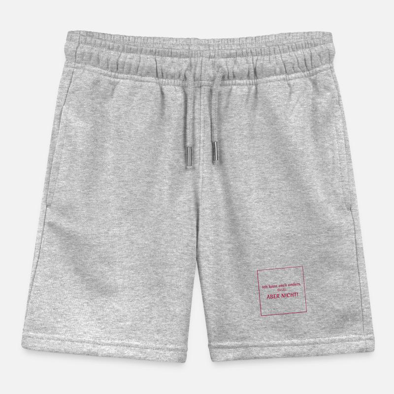 Funny sayings: I can do things differently, ... Kids Organic Sweat Shorts by Stanley/Stella