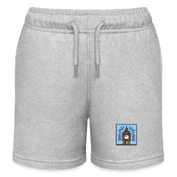 Big Ben Pop Art - Short de jogging enfant bio Stanley/Stella - gris chiné - Devant