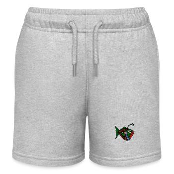 Fisch - Kinder Organic Joggingshorts Mini Bolter von Stanley/Stella - Grau meliert - Vorne