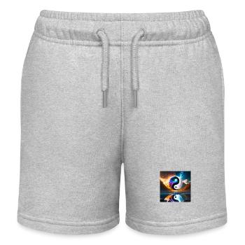 Firefly personne ying yang 1665 - Short de jogging enfant bio Stanley/Stella - gris chiné - Devant