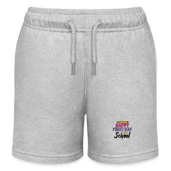 Froher erster Schultag - Kinder Organic Joggingshorts Mini Bolter von Stanley/Stella - Grau meliert - Vorne