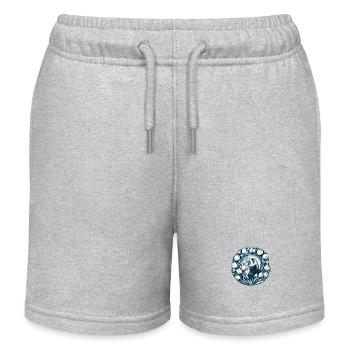 Tulipes pour furets - Short de jogging enfant bio Stanley/Stella - gris chiné - Devant