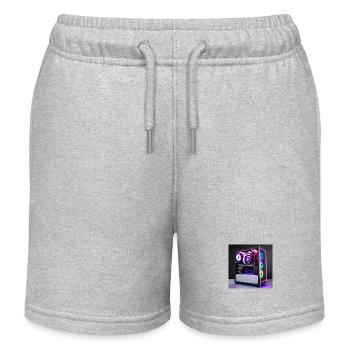 RGB Gaming PC - Kinder Organic Joggingshorts Mini Bolter von Stanley/Stella - Grau meliert - Vorne