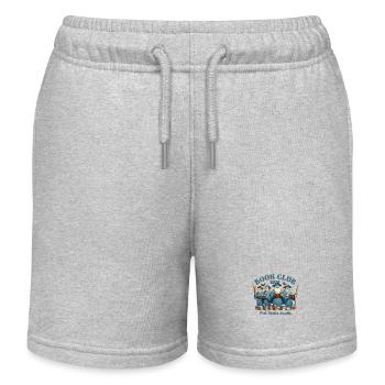 Book Club 2024 Tee: Dive into Stories with Scholar - Kids Organic Sweat Shorts by Stanley/Stella - heather grey - Front