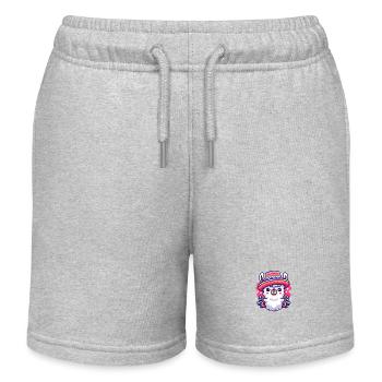 No Drama Lama - Kinder Organic Joggingshorts Mini Bolter von Stanley/Stella - Grau meliert - Vorne