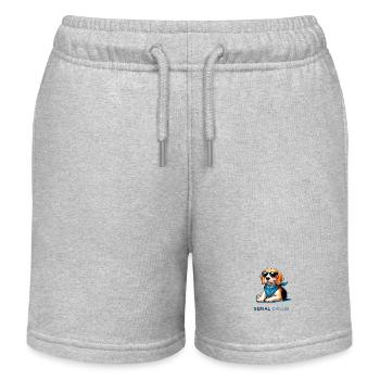 Beagle - Kinder Organic Joggingshorts Mini Bolter von Stanley/Stella - Grau meliert - Vorne