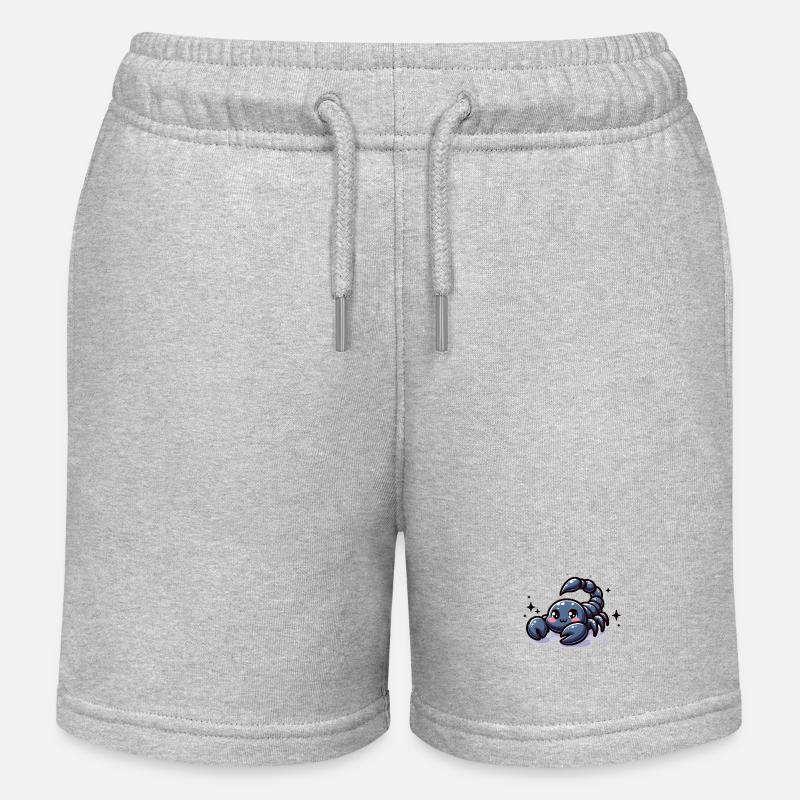 Scorpion - Short de jogging enfant bio Stanley/Stella - gris chiné