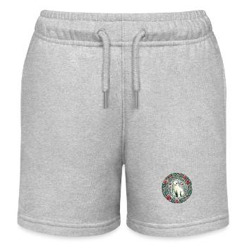 Polar Bear - Kids Organic Sweat Shorts by Stanley/Stella - heather grey - Front
