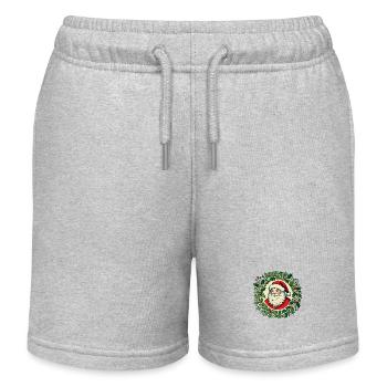 Weihnachtsmann - Kinder Organic Joggingshorts Mini Bolter von Stanley/Stella - Grau meliert - Vorne