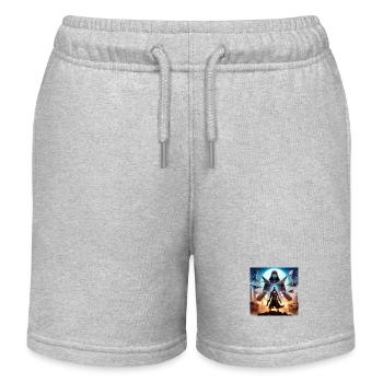 Destiny In Your Hands - Kids Organic Sweat Shorts by Stanley/Stella - heather grey - Front