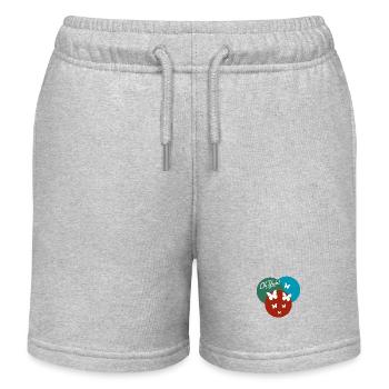 Oh yeah papillon - Short de jogging enfant bio Stanley/Stella - gris chiné - Devant