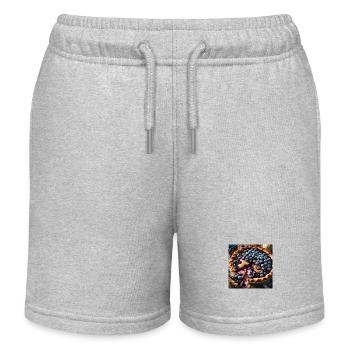Blaubeer-Kuchen - Kinder Organic Joggingshorts Mini Bolter von Stanley/Stella - Grau meliert - Vorne