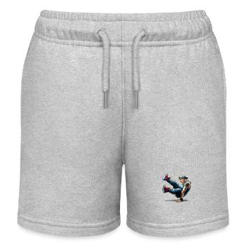 Spectacular Dance - Breakdance - Kids Organic Sweat Shorts by Stanley/Stella - heather grey - Front