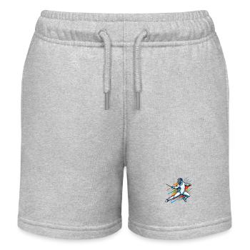 Fechter, Fechter, Noble Sport - Kinder Organic Joggingshorts Mini Bolter von Stanley/Stella - Grau meliert - Vorne