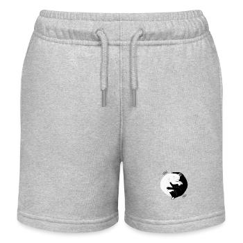 Chat Yi Ching - Short de jogging enfant bio Stanley/Stella - gris chiné - Devant