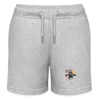 Ein Totenschädel in der Sonne - Kinder Organic Joggingshorts Mini Bolter von Stanley/Stella - Grau meliert - Vorne