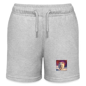 Icefox - Kinder Organic Joggingshorts Mini Bolter von Stanley/Stella - Grau meliert - Vorne