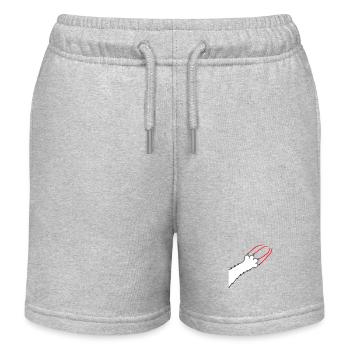 Katzen Klauen Pfote Tatzen Kralle Kratzer Streifen - Kinder Organic Joggingshorts Mini Bolter von Stanley/Stella - Grau meliert - Vorne
