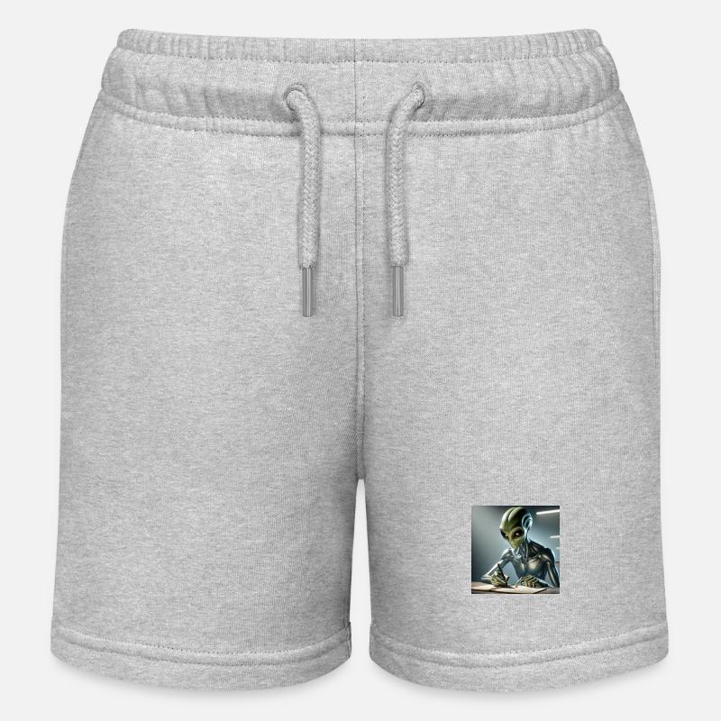 Les écrivains sont hors de ce monde - Short de jogging enfant bio Stanley/Stella - gris chiné
