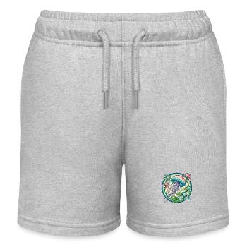Méduse - Short de jogging enfant bio Stanley/Stella - gris chiné - Devant