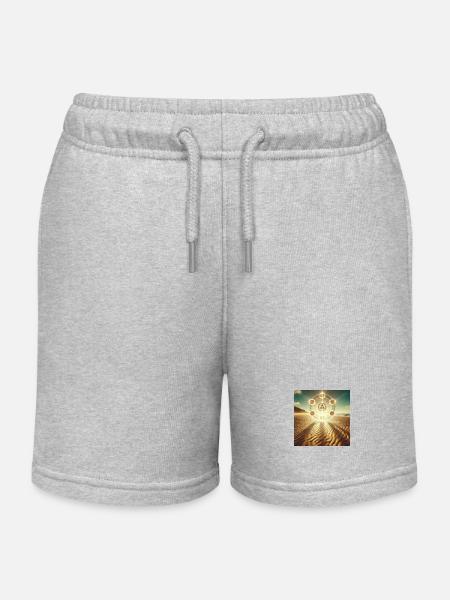 Magie - Short de jogging enfant bio Stanley/Stella - gris chiné