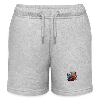 Colours - Kids Organic Sweat Shorts by Stanley/Stella - heather grey - Front