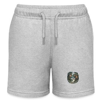 Nicht alle, die umherwandern, sind verloren - Kinder Organic Joggingshorts Mini Bolter von Stanley/Stella - Grau meliert - Vorne