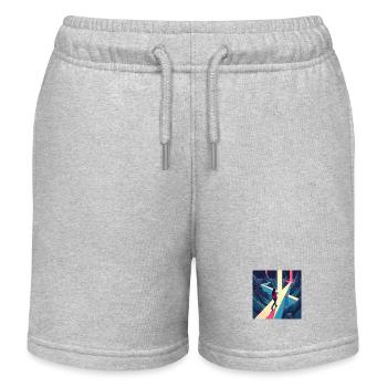 dracehenqodeLIAN - Kinder Organic Joggingshorts Mini Bolter von Stanley/Stella - Grau meliert - Vorne