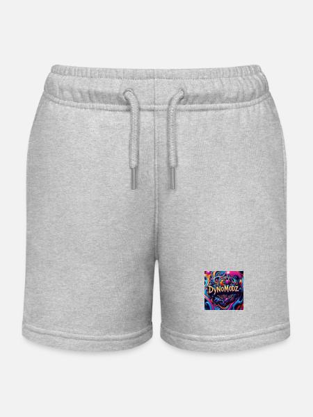 Dynomodz clothing - Kids Organic Sweat Shorts by Stanley/Stella - heather grey