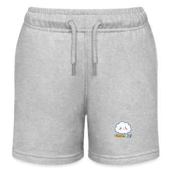 Traum Big Cloud Niedliches Design - Kinder Organic Joggingshorts Mini Bolter von Stanley/Stella - Grau meliert - Vorne
