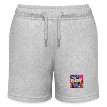 Töten - Kinder Organic Joggingshorts Mini Bolter von Stanley/Stella - Grau meliert - Vorne