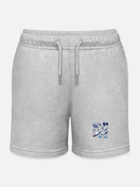 Modulare Raumstationen: Zukunft der Raumforschung - Kinder Organic Joggingshorts Mini Bolter von Stanley/Stella - Grau meliert
