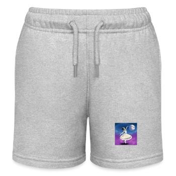 Pointe des pieds - Short de jogging enfant bio Stanley/Stella - gris chiné - Devant