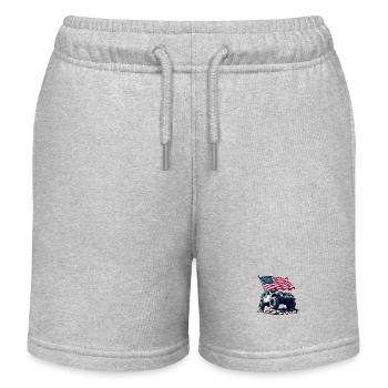 Tout-terrain américain - Short de jogging enfant bio Stanley/Stella - gris chiné - Devant