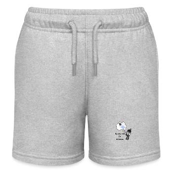 Mon seul souhait pour le squelette de Noël - Short de jogging enfant bio Stanley/Stella - gris chiné - Devant