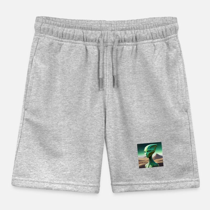 Alien vert Short de jogging enfant bio Stanley/Stella