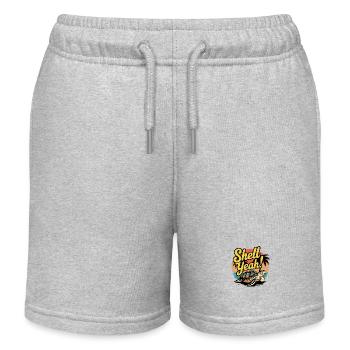 Shell Yeah - Kinder Organic Joggingshorts Mini Bolter von Stanley/Stella - Grau meliert - Vorne