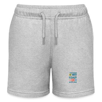 north coast 500 scotland - Kids Organic Sweat Shorts by Stanley/Stella - heather grey - Front