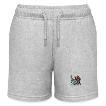 Alpinisme Escalade - Short de jogging enfant bio Stanley/Stella - gris chiné - Devant