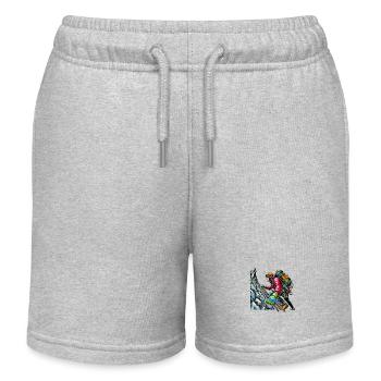 alpiniste - Short de jogging enfant bio Stanley/Stella - gris chiné - Devant