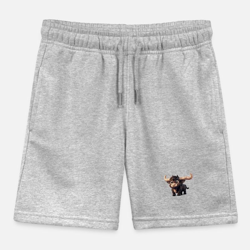 Taurus Comic Kids Organic Sweat Shorts by Stanley/Stella