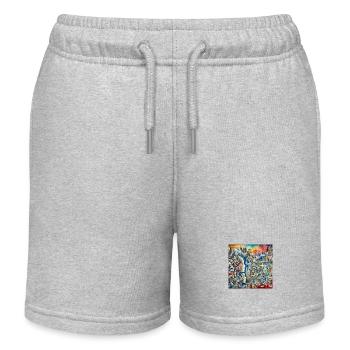 Die Heutige Gesellschaft - Kinder Organic Joggingshorts Mini Bolter von Stanley/Stella - Grau meliert - Vorne