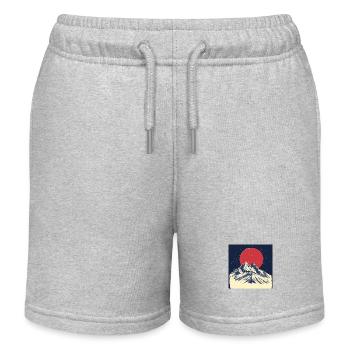 Mountain day - Kinder Organic Joggingshorts Mini Bolter von Stanley/Stella - Grau meliert - Vorne