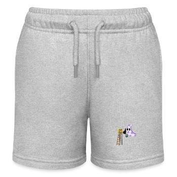 ON THE MOON - Kids Organic Sweat Shorts by Stanley/Stella - heather grey - Front